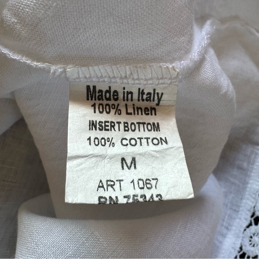 Linen lace-trimmed top - Picture 5 of 5